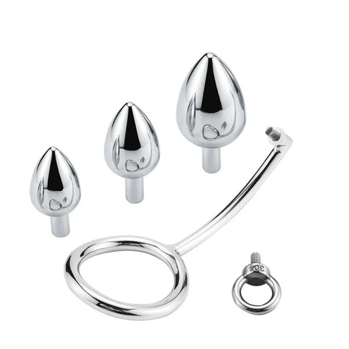 Anal Hooks Anal 4663 Cock Stainless with DiscreetChoice Set Steel Hook Ring 0904